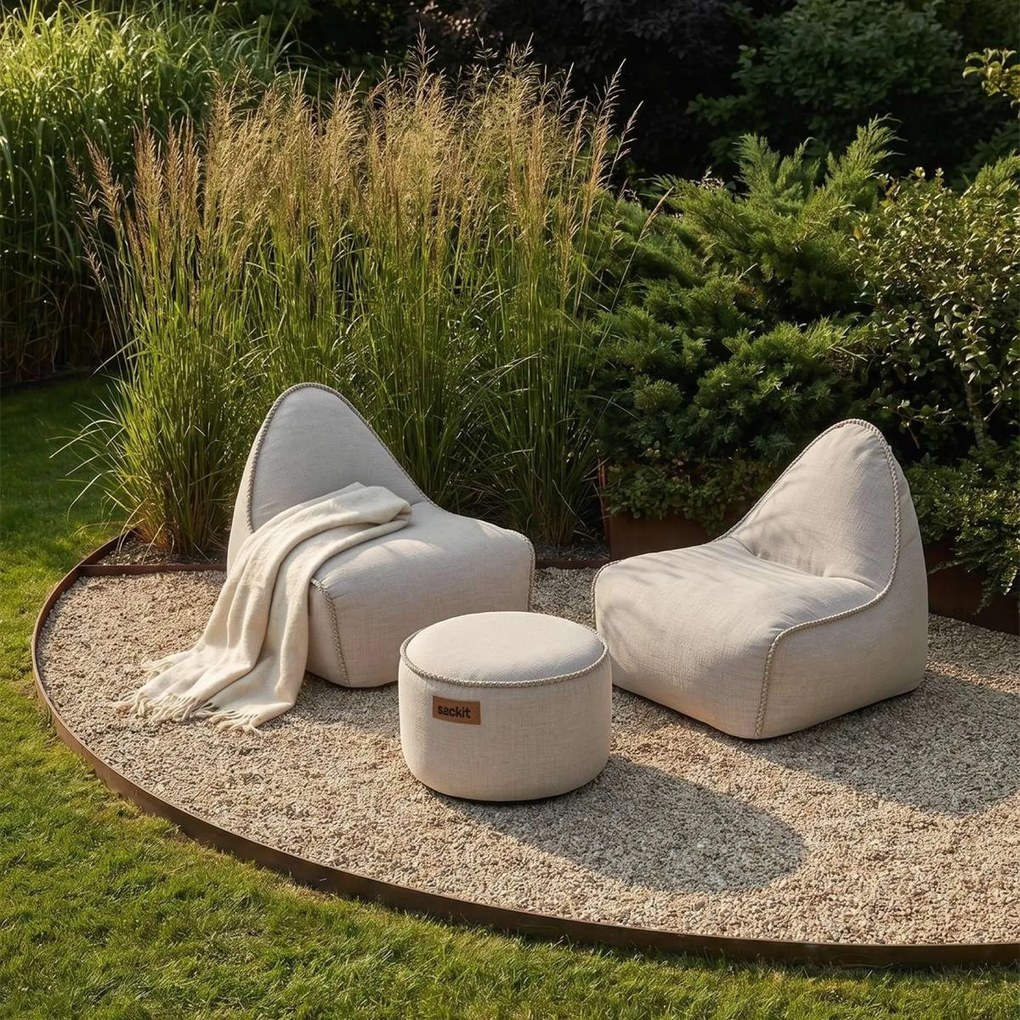Cobana Lounge Stoel & Pouf Outdoor - Kirra Sand