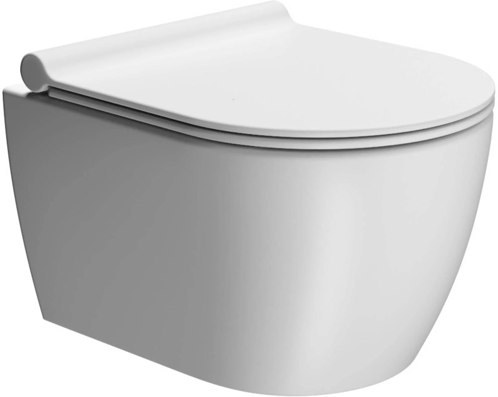 Ben Segno hangtoilet ultra compact Xtra glaze+ Free Flush mat zwart