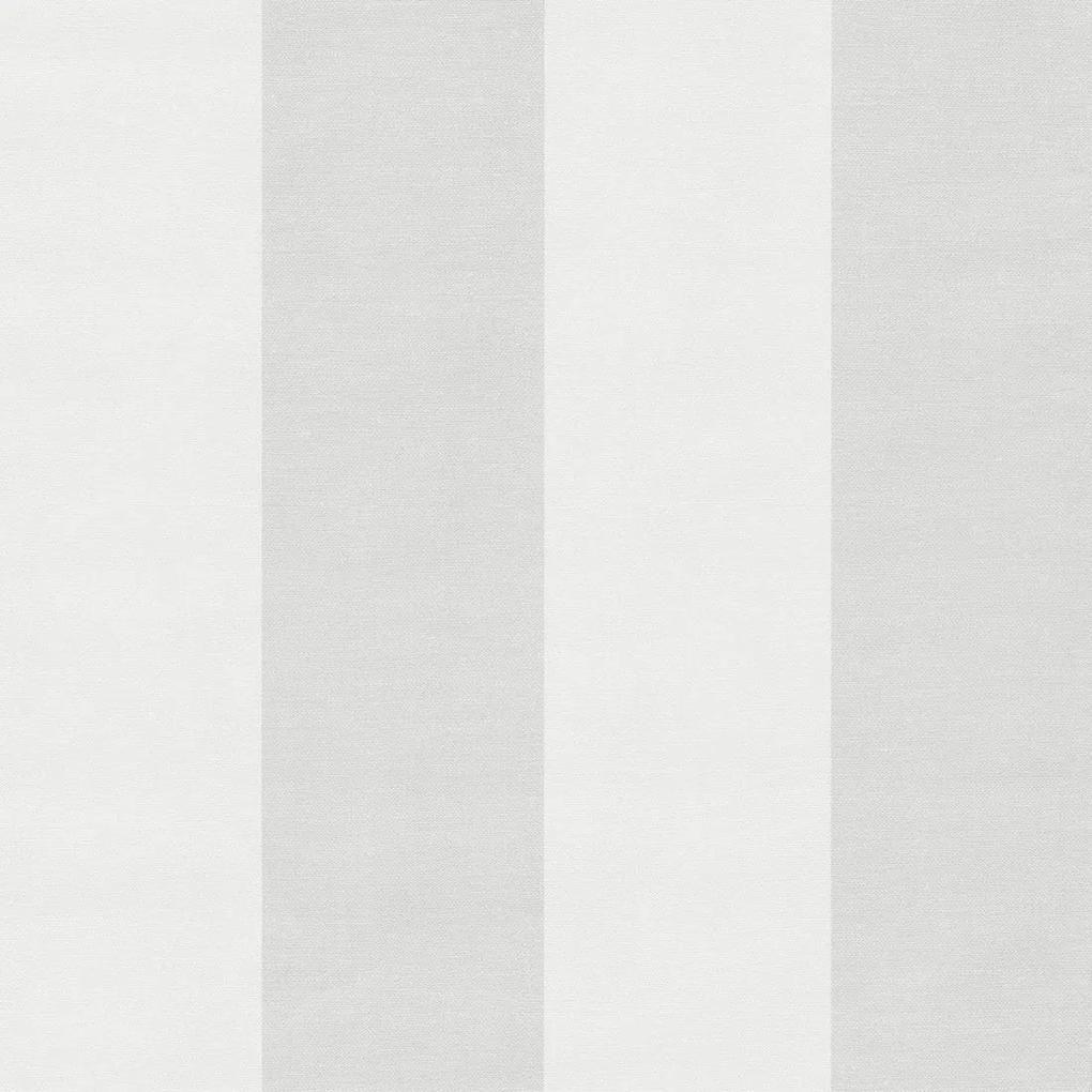 Rivièra Maison - RM Wallpaper Anvers Linen Stripe white - Kleur: wit