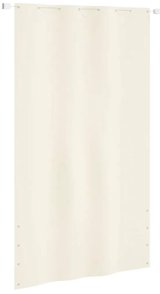 vidaXL Balkonscherm 140x240 cm oxford stof crèmekleurig