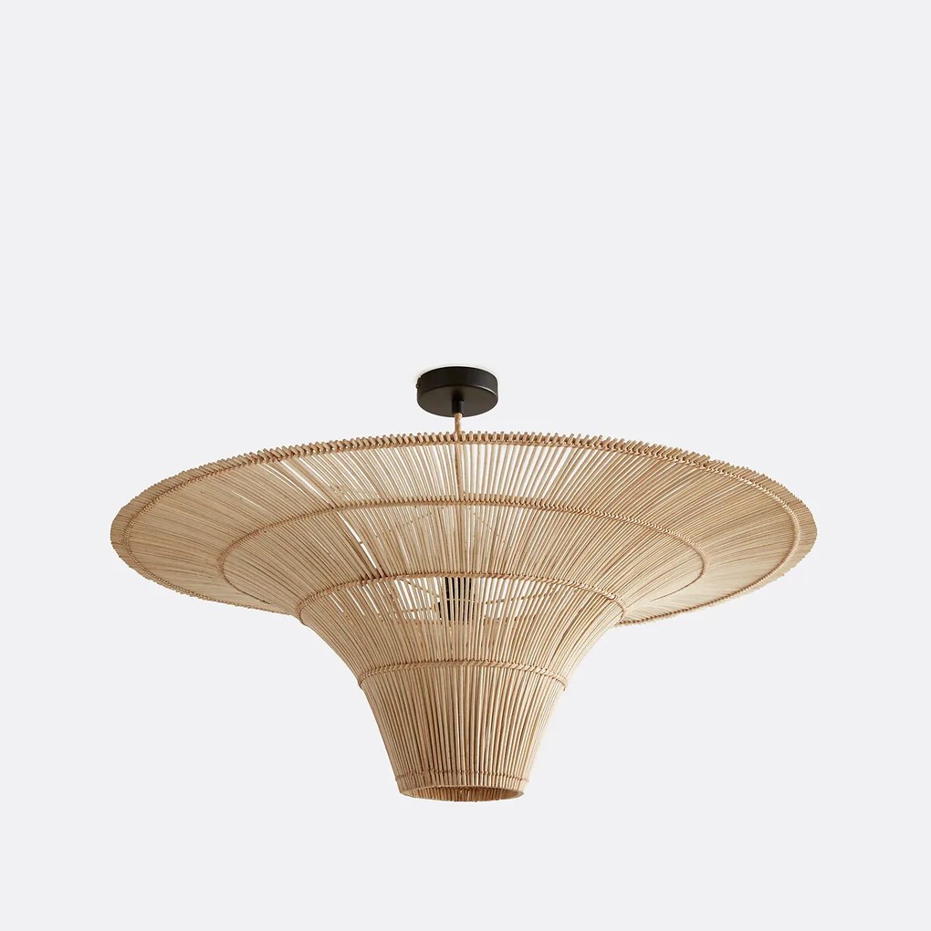 Hanglamp/plafonlamp in rotan Ø80 cm, Junita