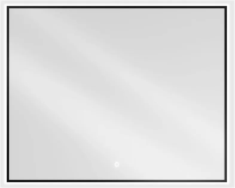 Mexen Erma badkamer spiegel verlicht 100 x 80 cm, LED 6000K, anti-condens, zwarte frame - 9814-100-080-611-70