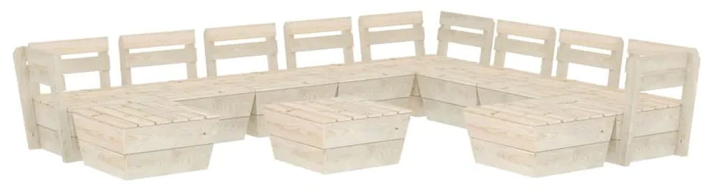 vidaXL 11-delige Loungeset pallet geïmpregneerd vurenhout