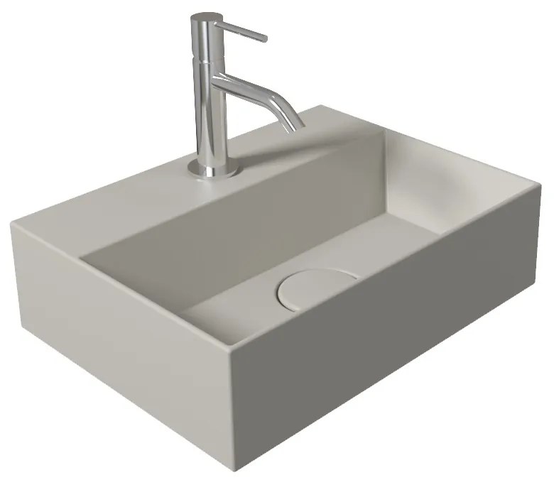 Salenzi Spy Fontein met clickwaste 40x30 cm mat grijs