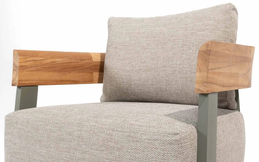 4 Seasons Outdoor Varenna loungestoel olijfgroen SALE weerbestendig