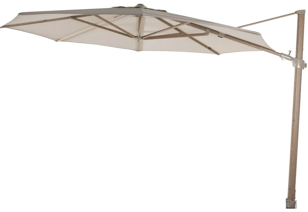 Siesta premium zweefparasol 350 cmØ houtlook frame sand 4 Seasons Outdoor