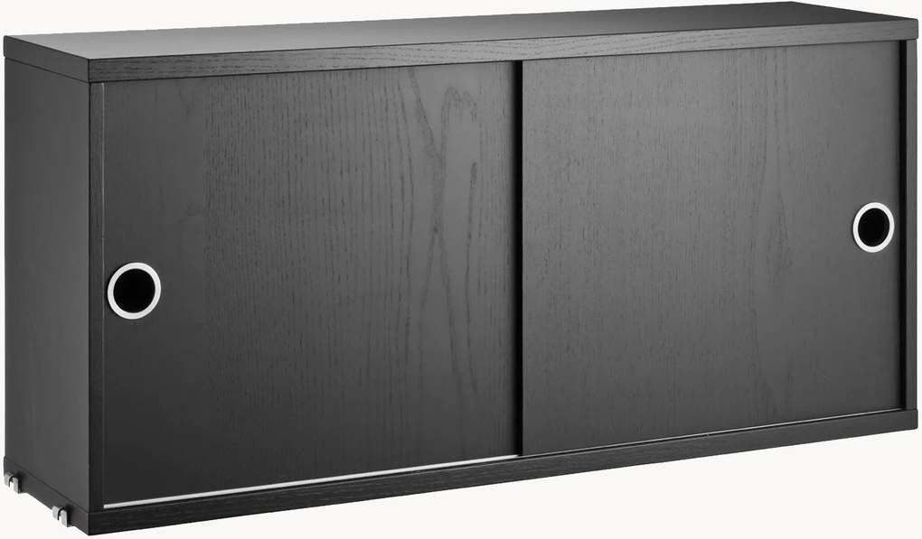 Kast String System met schuifdeuren, B 78 x D 20 cm