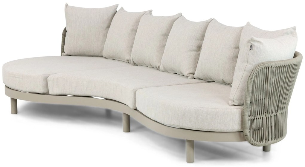 Loungeset tuin 3 personen Aluminium/rope Taupe Hartman Bjorn/Bario