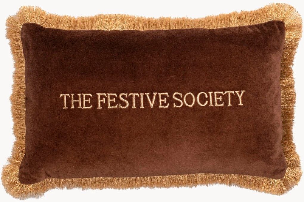 Fluwelen kussen The Festive Society
