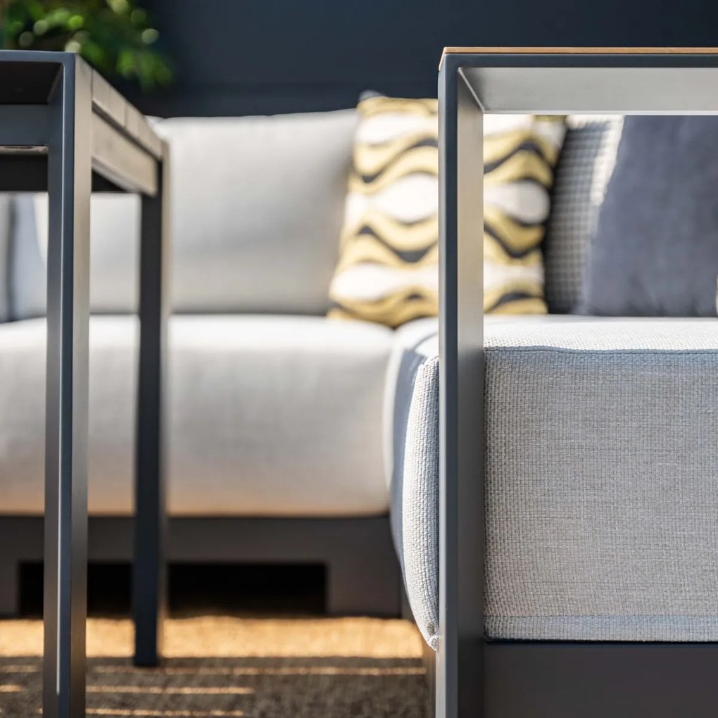 Garden Impressions Malakka loungebank 4-delig - light teak look