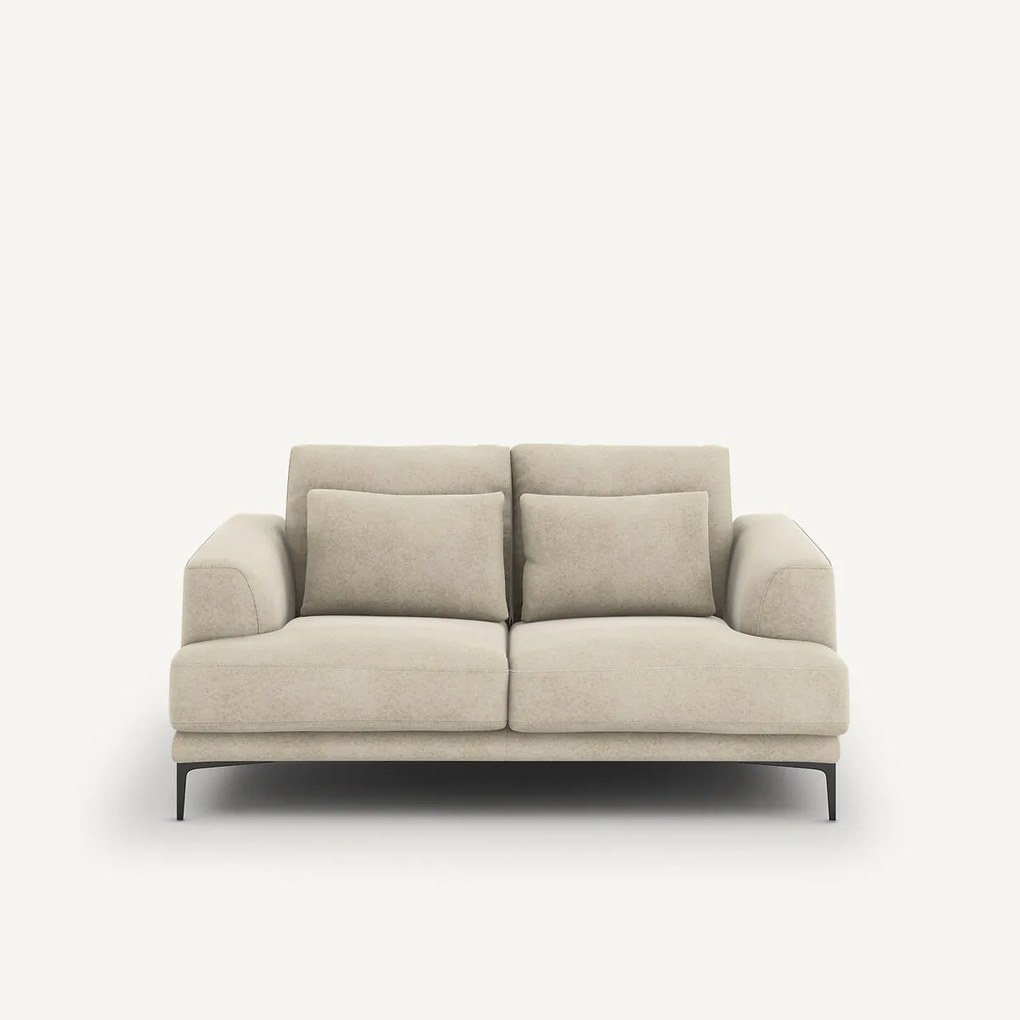 2-zits bank in linnen fluweel, Marsile