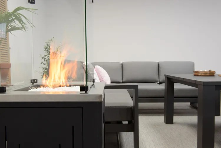 GI Cube lounge-/dining tuintafel 120x120 cm. - Antraciet OP=OP