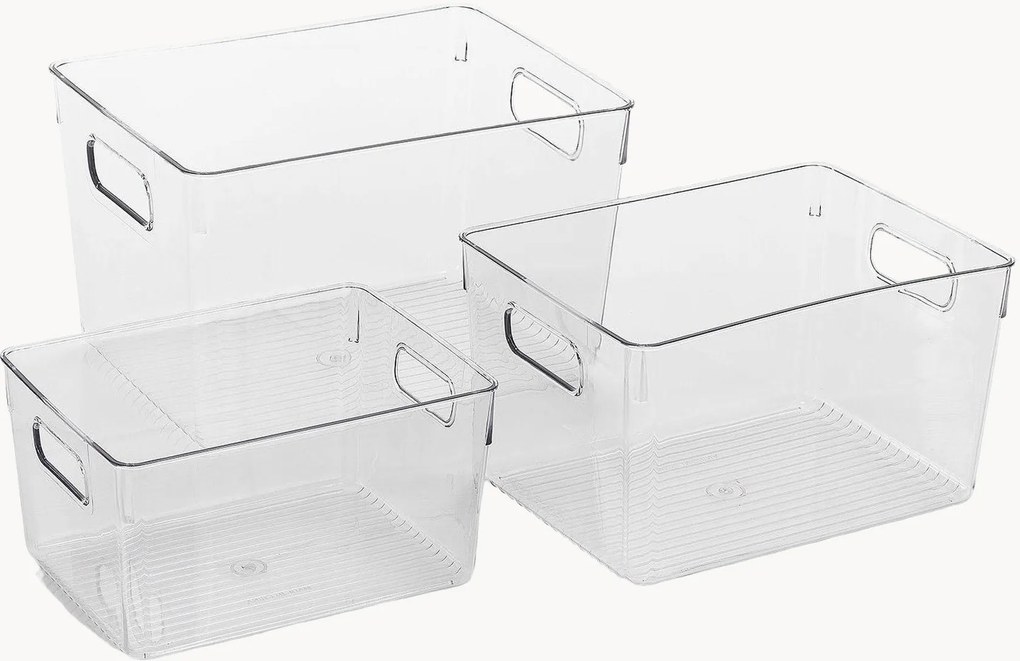 Opbergdozen Poum van kunststof, 3-delig