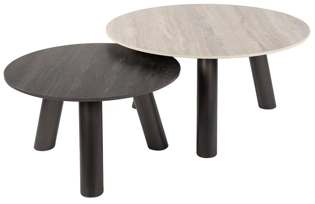 Travin Salontafelset Rond - 80 X 60cm.