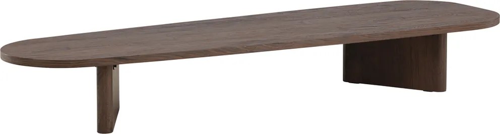 Lange Organische Salontafel Mocca - 55 X 180cm.