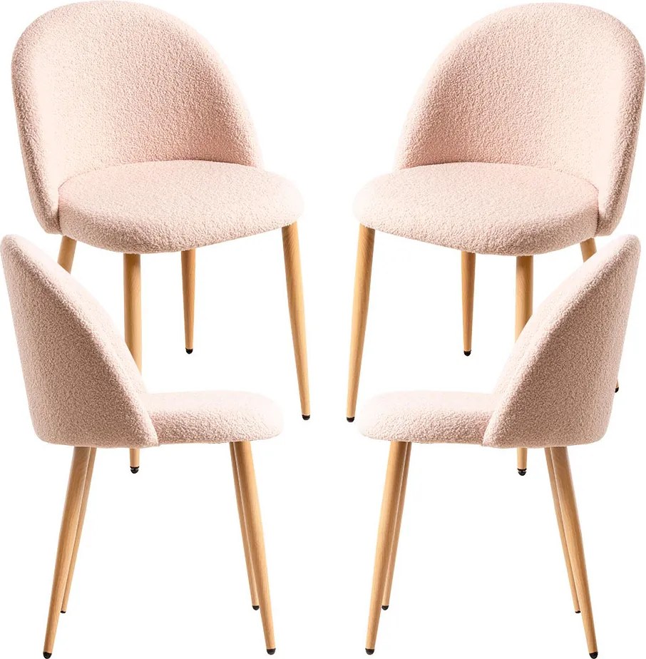 Set van 4 Vint Lammetje stoelen