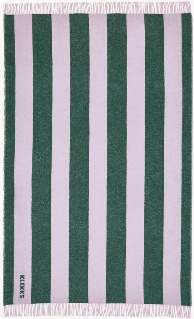 Wollen plaid Klekks No. 6 met franjes