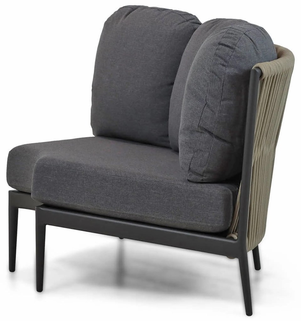 Hoek loungeset 5 personen Aluminium/Rope Taupe Coco Romeo