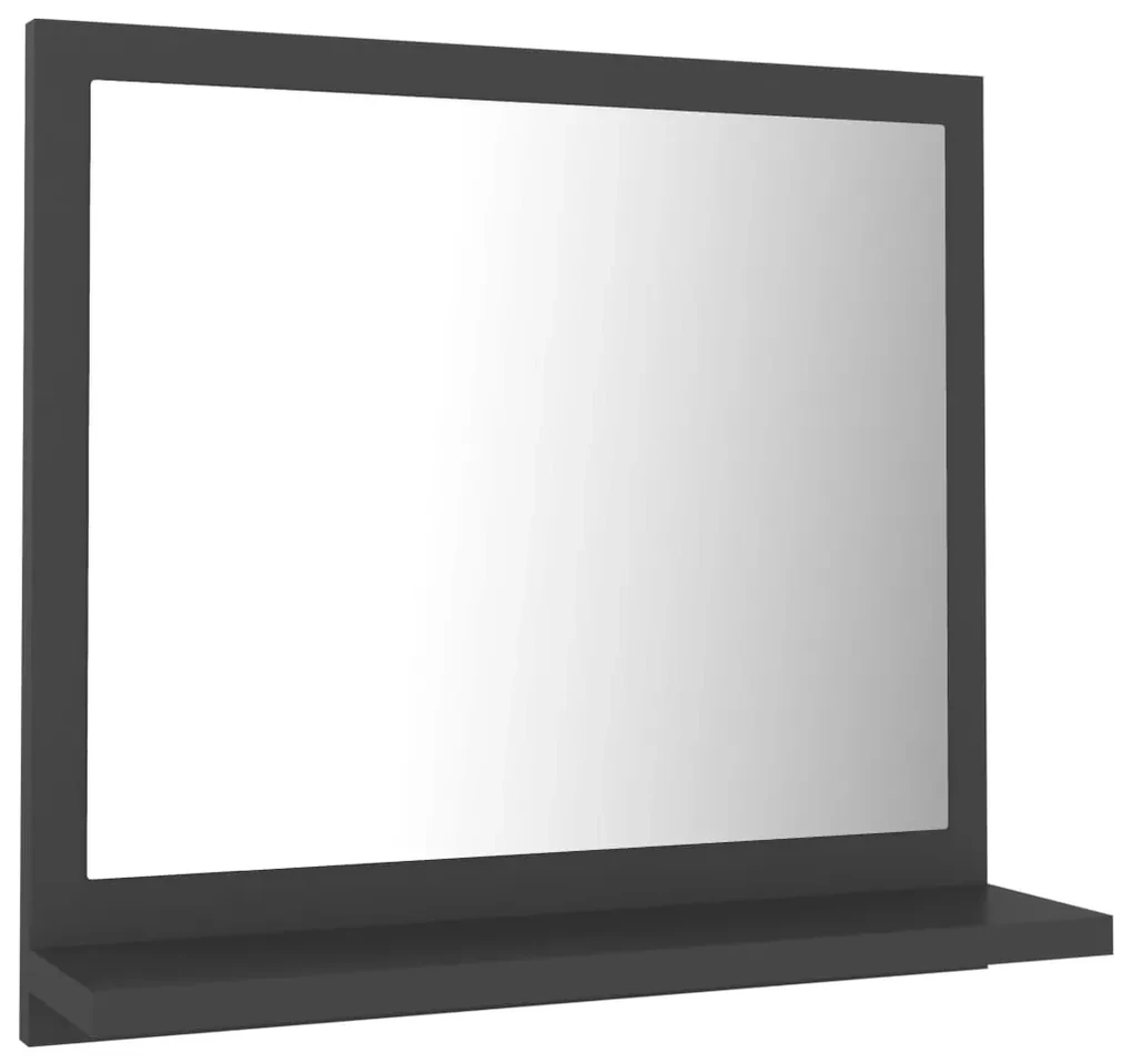 vidaXL Badkamerspiegel 40x10,5x37 cm spaanplaat grijs