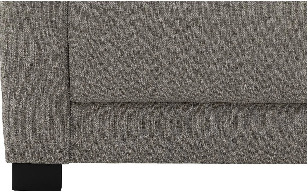 Goossens  My Style grijs, stof, 2,5-zits, stijlvol landelijk met ligelement rechts