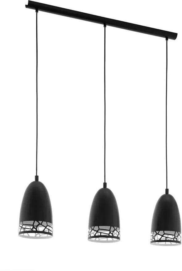 EGLO hanglamp Savignano 3-lichts - zwart - Leen Bakker