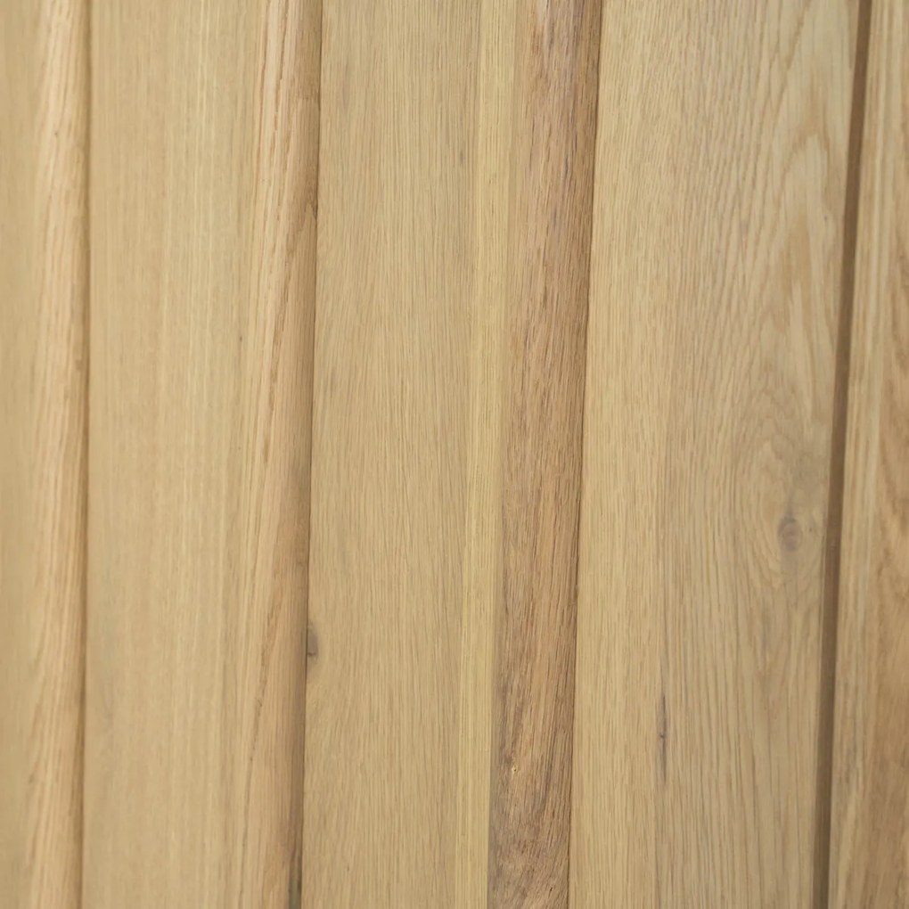 Hoge Wandkast Eikenhout Naturel - 102x47x210cm.