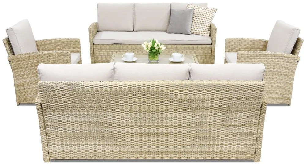 Monaco Coffee 8 Garden Point tuinmeubelen beige