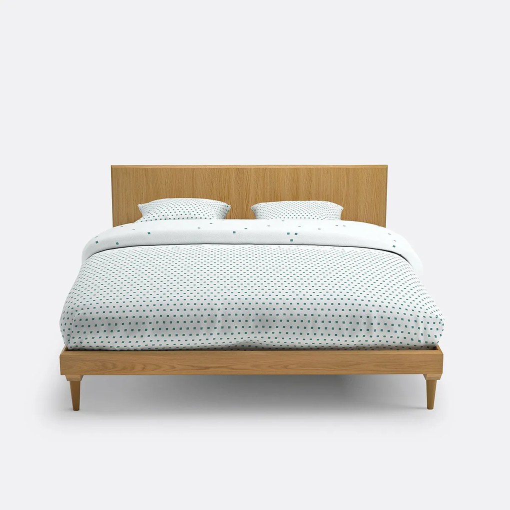 Vintage bed met lattenbodem Quilda