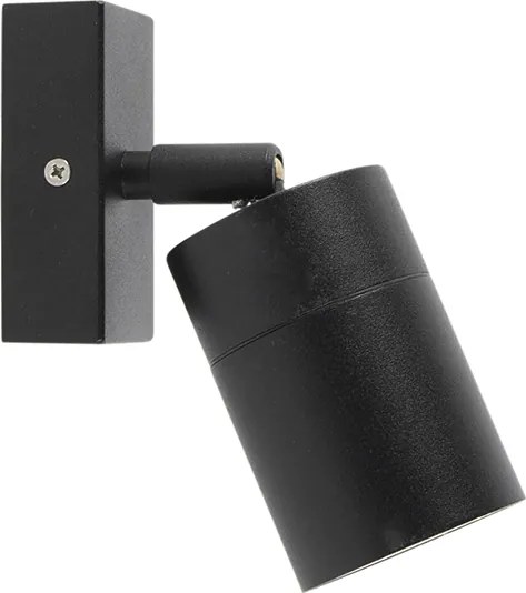 Buitenwandlamp zwart verstelbaar IP44 - Solo