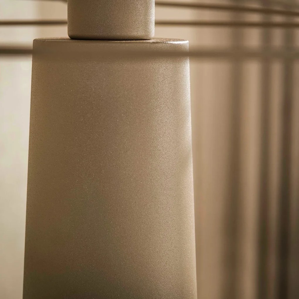 Vloerlamp Met Open Draadkap Beige