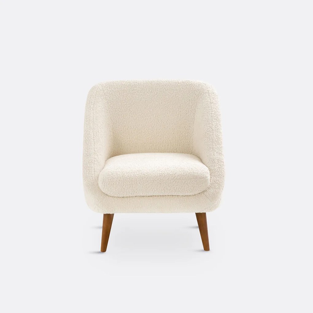 Fauteuil bouclé stof, Séméon