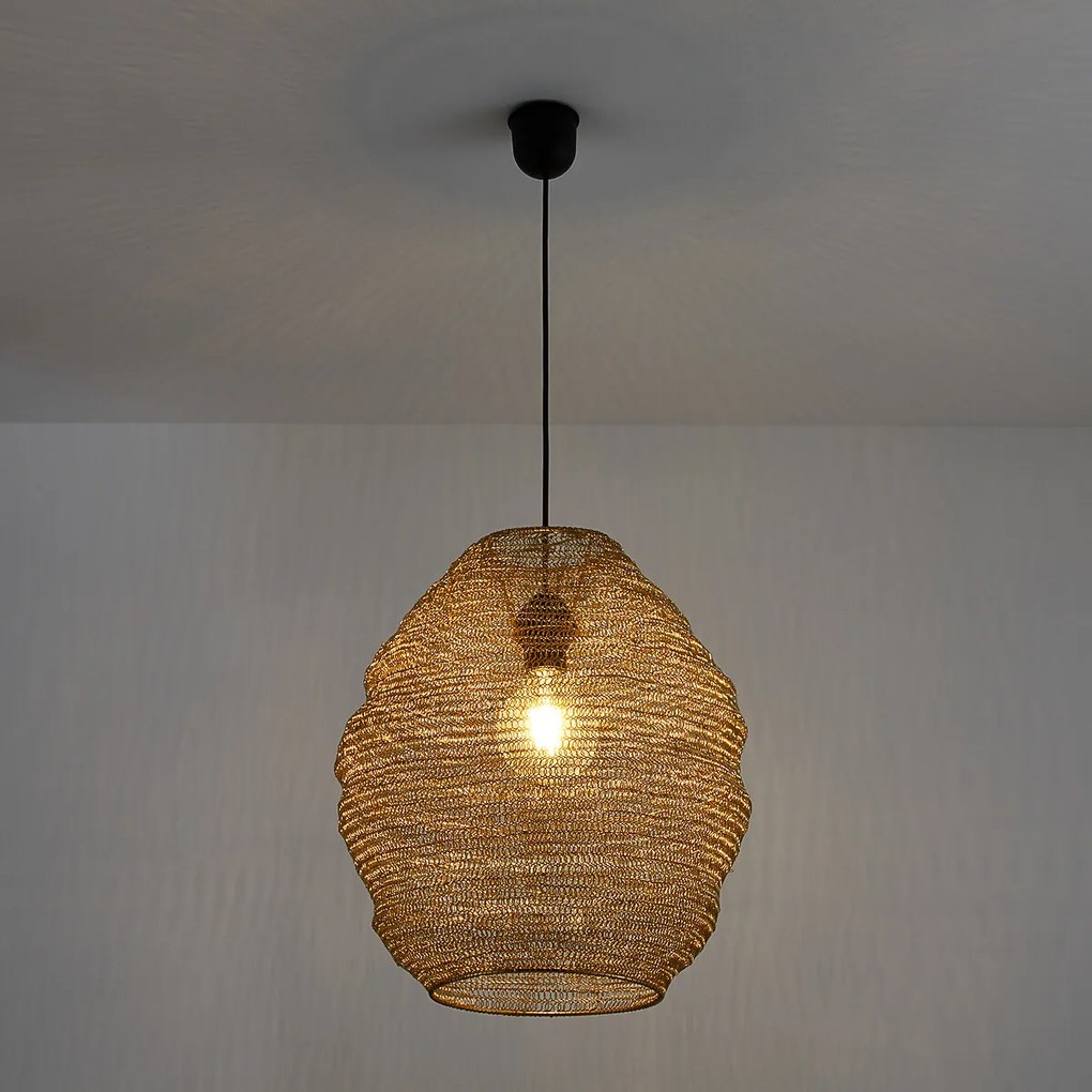 Hanglamp in ijzergaas Ø54 cm, Mita