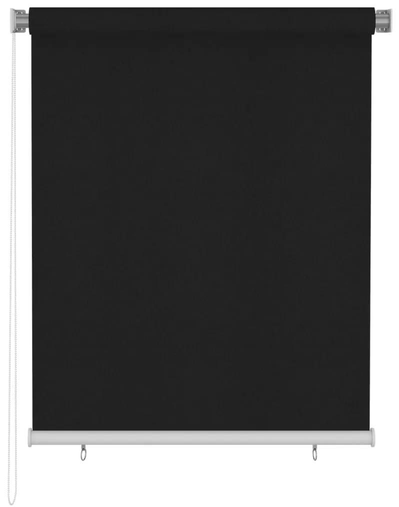 vidaXL Rolgordijn voor buiten 120x140 cm zwart