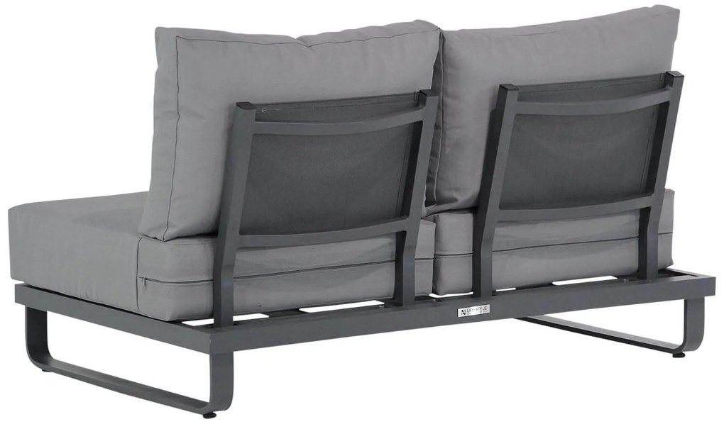 Lifestyle Garden Furniture Venezia Open Bank Aluminium Grijs