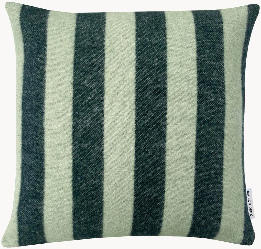 Decoratieve kussenhoes Candy Wrap van Nieuw-Zeelandse wol
