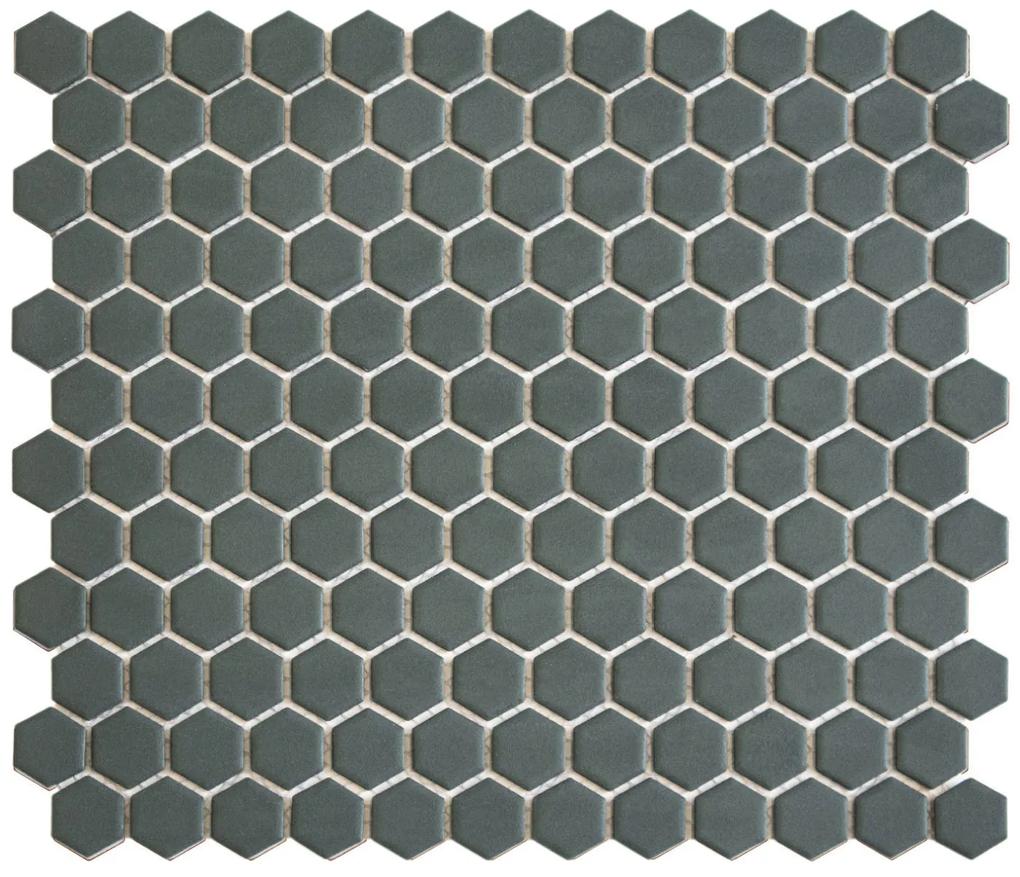 The Mosaic Factory Hexagon mozaïek tegels 23x26cm camo green mat