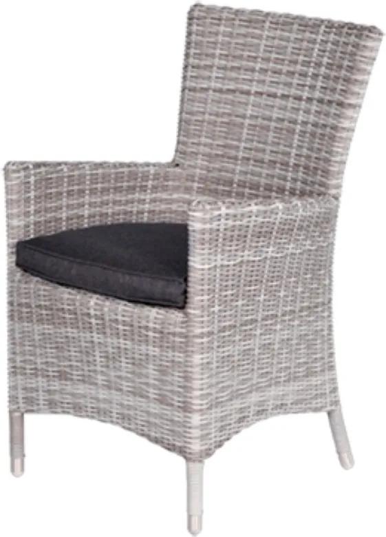 Costa dining fauteuil cloudy grey 5 mm reflexblack