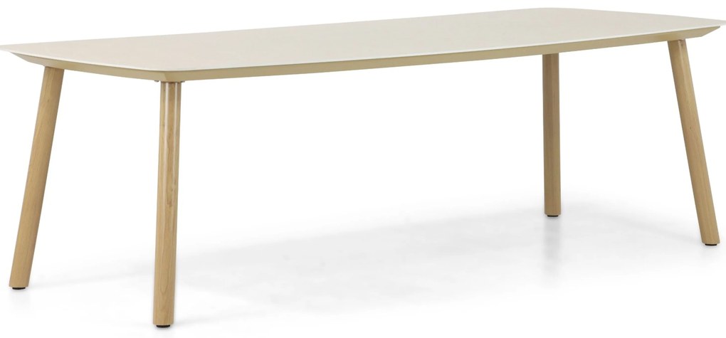 Dining Tuintafel rechthoekig 240 x 100 cm Aluminium Taupe Bloom