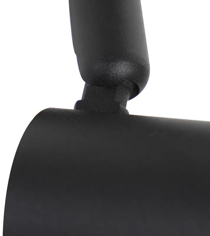 Modern railsysteem met 5 spots zwart 1-fase  - Iconic Jeany