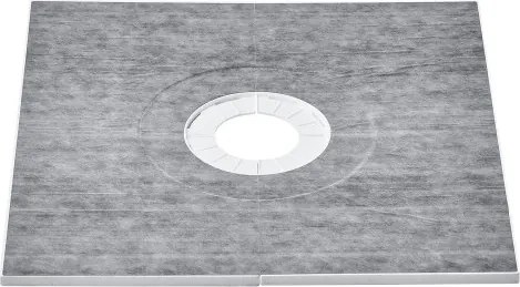 VEVOR Doucherandset, 914 x 914 x 22 mm, Grote douchebakset met 16 cm centrale afvoer, Lichtgewicht EPS-douche-installatiesets met 2 waterdichte doeken, Kantelstangen voor douchebakken