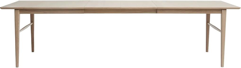 24Designs Herborg Verlengbare Eettafel - 205/295x90x75 - Eiken White Wash