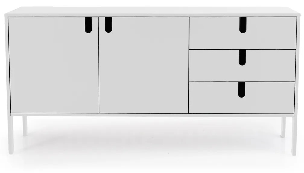 Tenzo Uno Wit Dressoir Met Lades - 171x46x86cm.