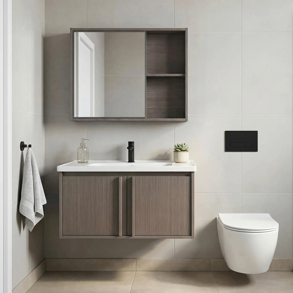 Badkamermeubelset met wastafel Gama T25023 KJM 80CM