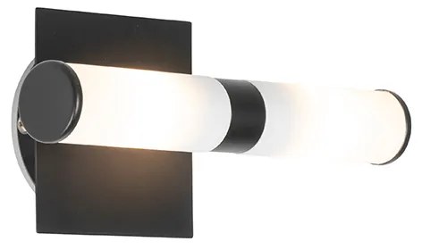 Smart badkamer wandlamp zwart IP44 2-lichts incl. 2 Wifi G9 - Bath