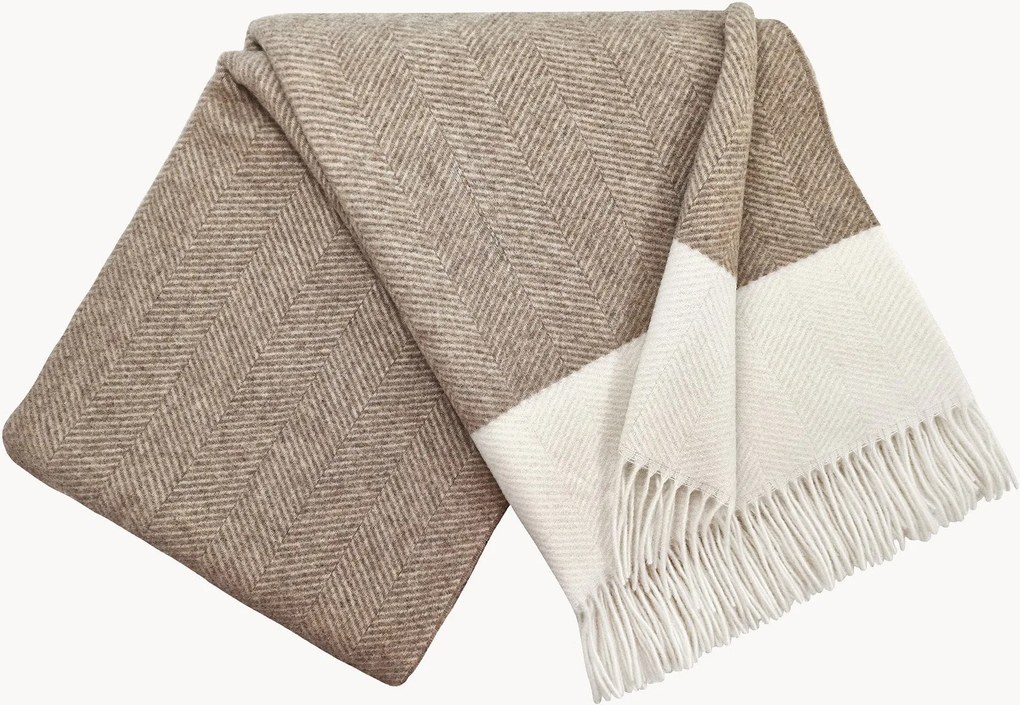 Wollen plaid Faro met kasjmier