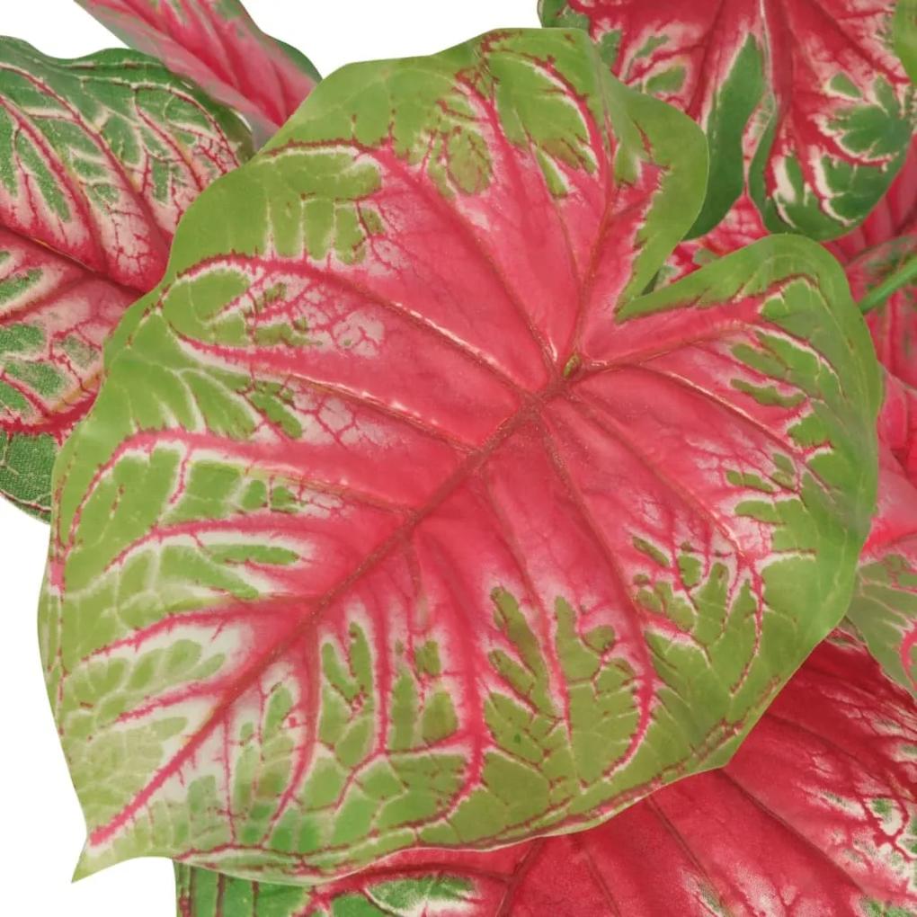 vidaXL Kunst caladium plant met pot 70 cm groen en rood