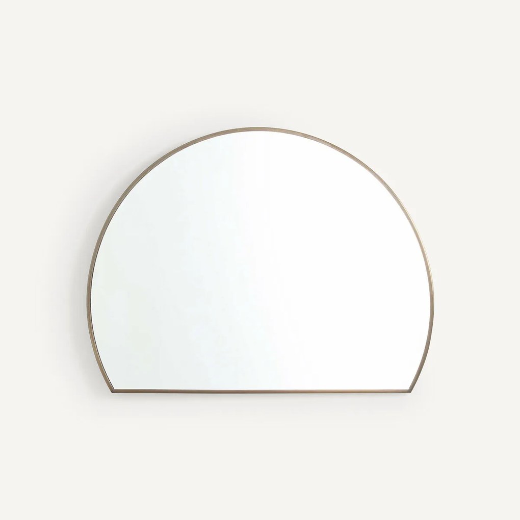 Halve cirkel spiegel, ijzer metaal H60cm, Caligone