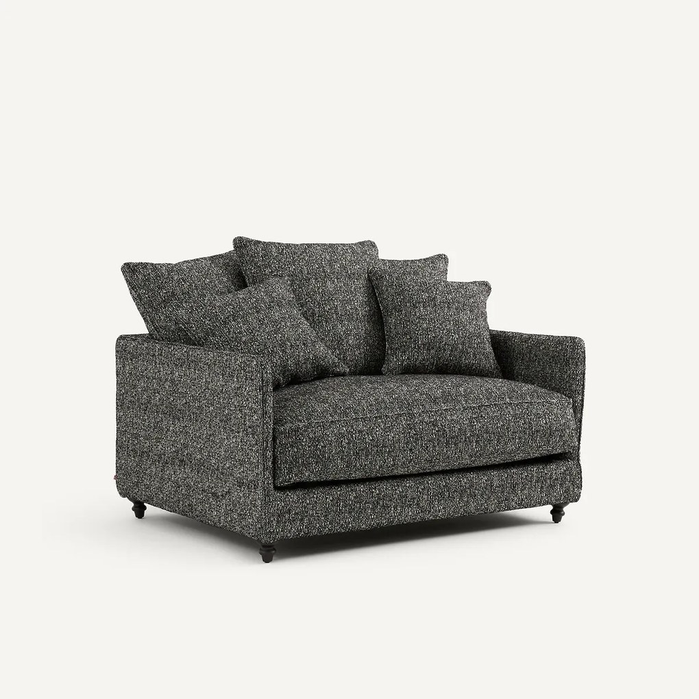 2-zits slaapbank, badstof, LAZARE