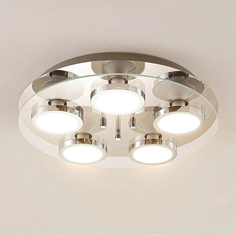 Gabryl LED plafondlamp, vijflamps - lampen-24