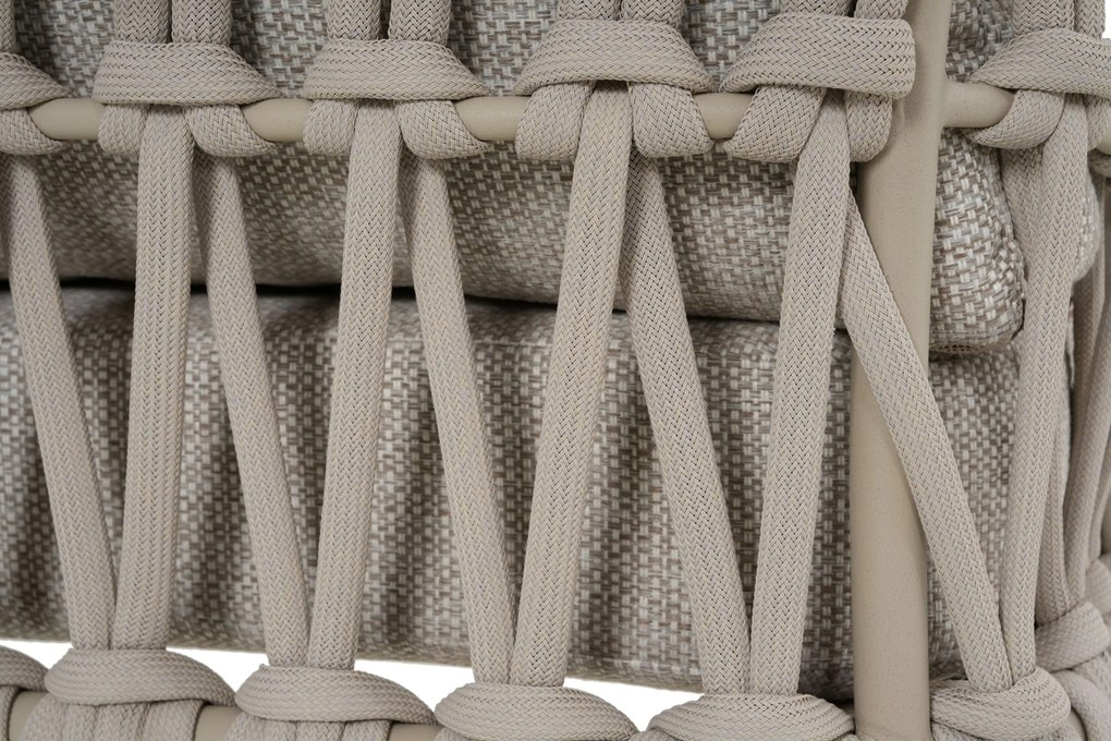 Stoel en Bank Loungeset 5 personen Rope Zand/Beige Coco Oliva